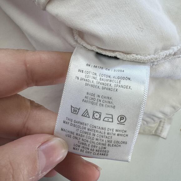 Chino by Anthropologie Jacket Womens Small Light Pink Chore Utility Shacket - Picture 8 of 12